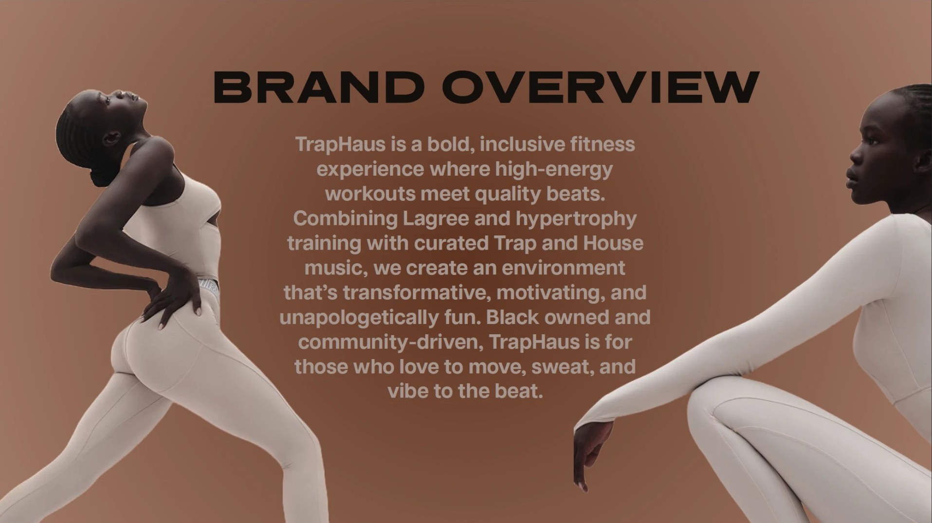 TrapHaus deck slide: Brand Overview
